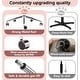 preview thumbnail 10 of 22, Armless Desk Chair Makeup Vanity Chair with Wheels and Adjustable Height Office Chair Criss Cross Cross-Legged Chair