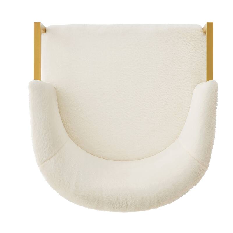 Christopher Knight Home - Modern Upholstered Accent Chair with Gold Metal Frame