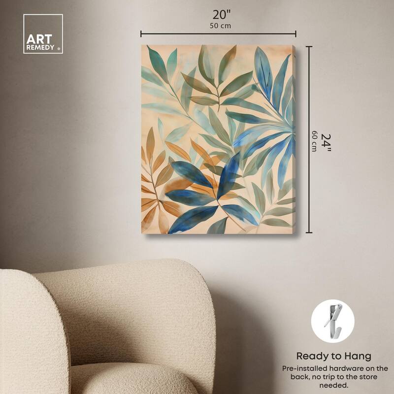 Leaf Labyrinth I Canvas by Art Remedy, Gallery Wrapped