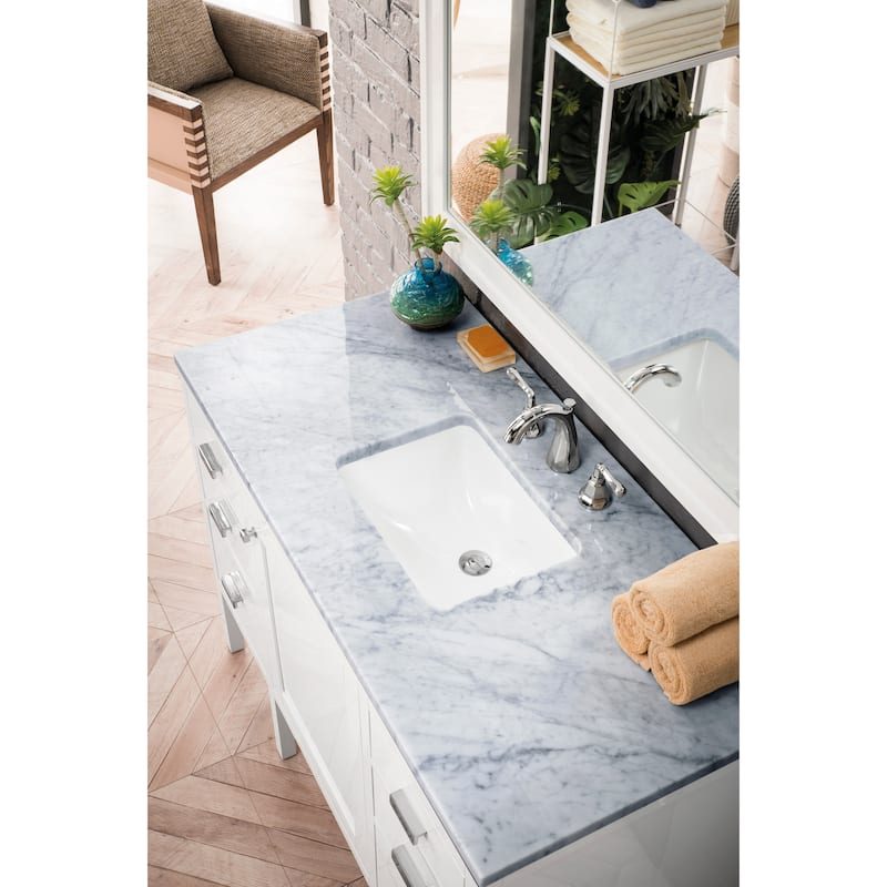James Martin Vanities Addison 48" Single Vanity, Glossy White