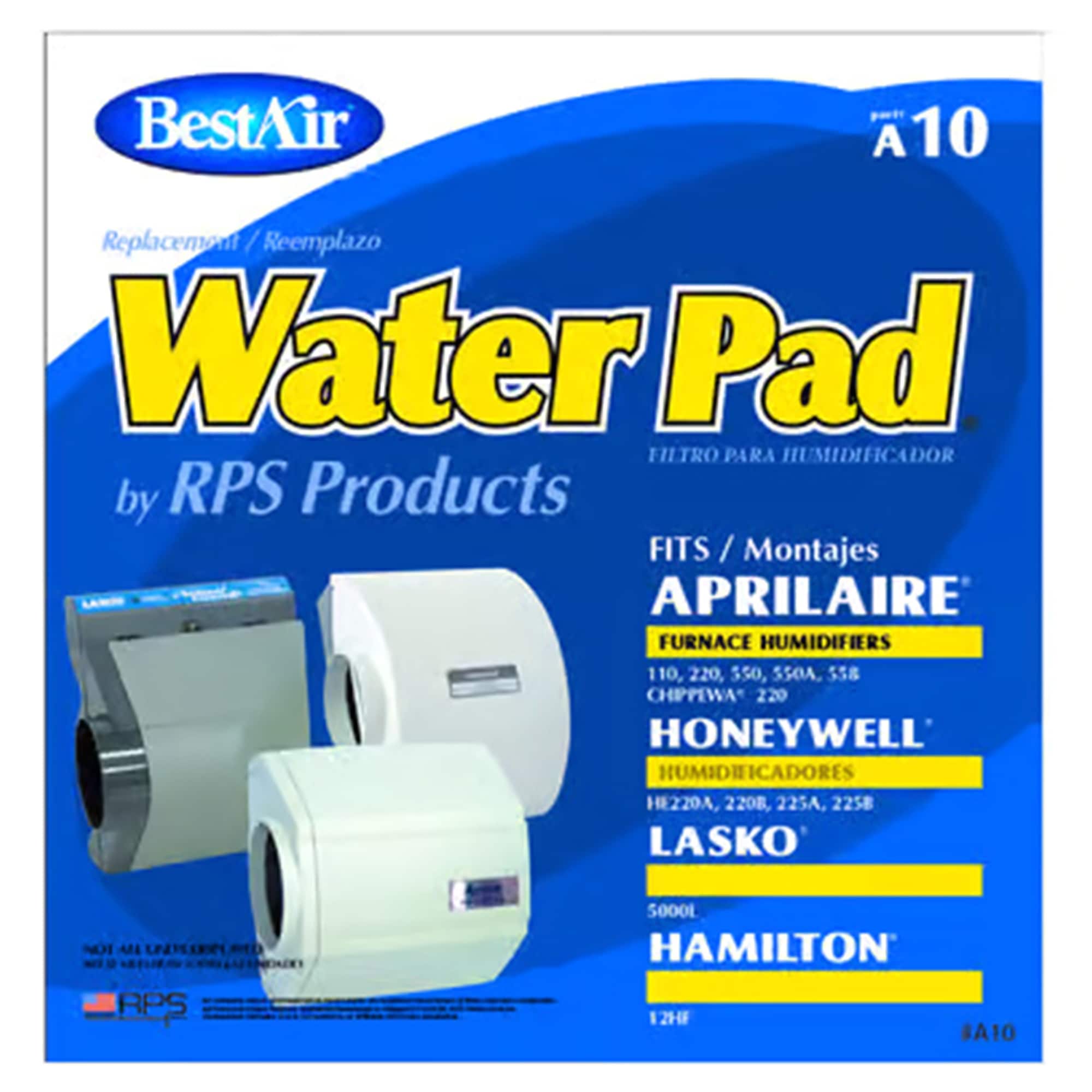 BestAir Replacement Water Pad For Aprilaire 110, 220, 550, 550A, 558; Honeywell He220A/B, He225A/B;