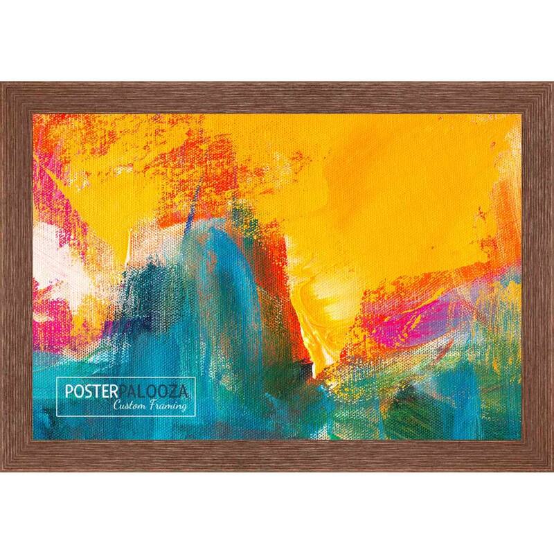 9x6 Distressed/Aged Complete Wood Picture Frame with UV Acrylic, Foam Board Backing, & Hardware