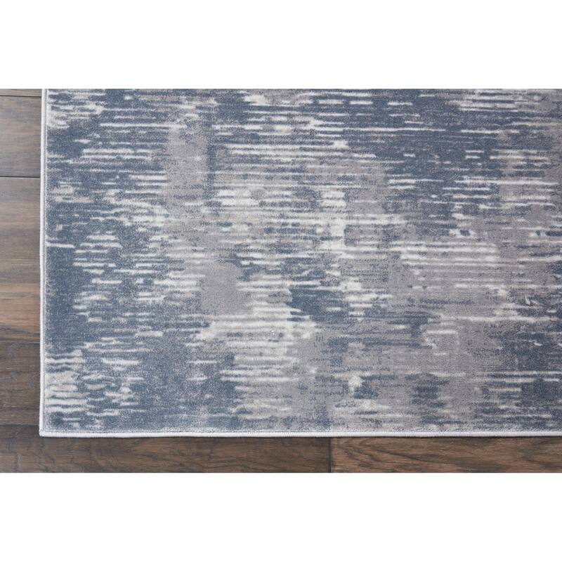 Rustic Textures Modern Transitional Abstract Area Rug