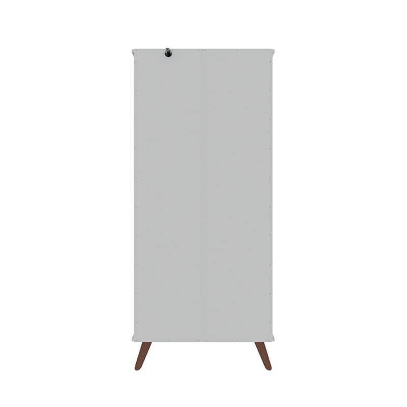 Manhattan Comfort Hampton Wood 6 Shelf Display Cabinet