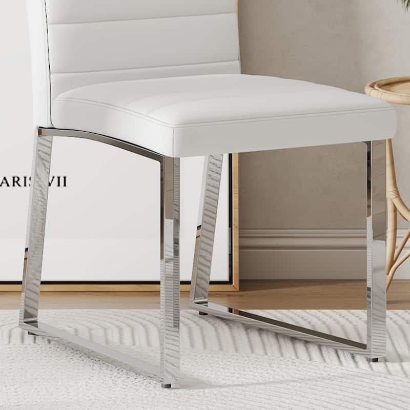 4-Pack - Heavy-duty Chairs set: 2.1" Thick Cushion, Iron Frame, Perfect for Home or Office. Classic Colors, Great Value