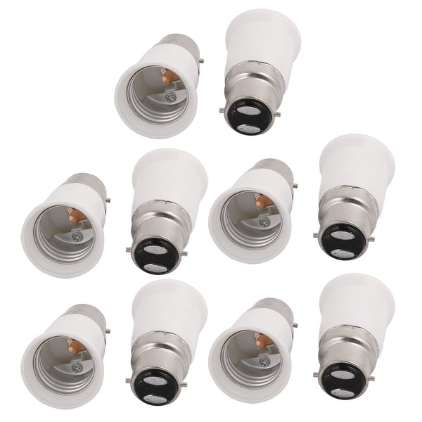 10Pcs B22 to E27 Extender Adapter Converter Lamp Bulb Socket Holder 60mm Height Bed Bath Beyond 17649240
