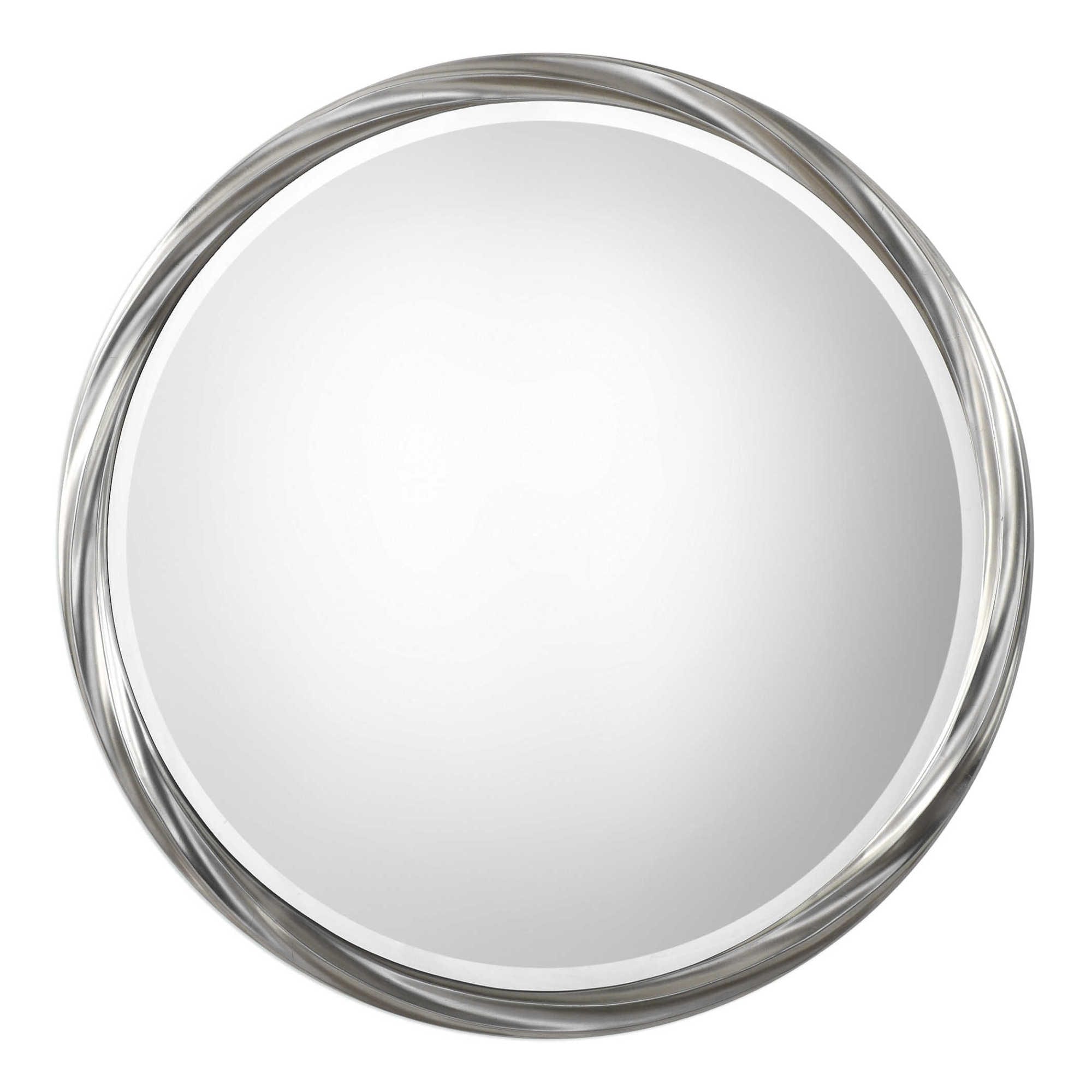 Uttermost Orion 36" Round Twist Frame Contemporary Wall Mirror by Jim