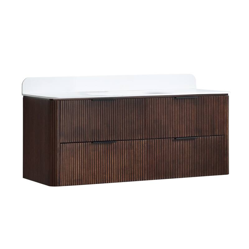 Modland 48" Fluted Floating Vanity with Sink - 48 inch