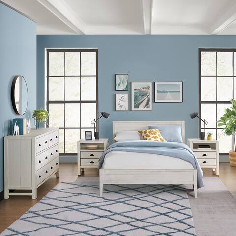 Windsor 4-Piece Panel Full Bed, 2 Nightstands and 6-Drawer Dresser