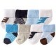 preview thumbnail 1 of 0, Luvable Friends Baby Boy Newborn and Baby Terry Socks, Blue Brown 0-6 Months - Blue Brown