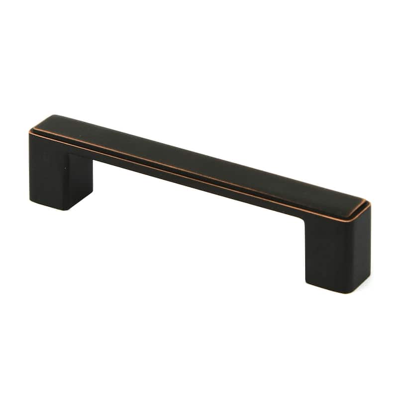 3-3/4-inch Oil Rubbed Bronze Finish Square Cabinet Pull Knobs - Set of 10 - 1"