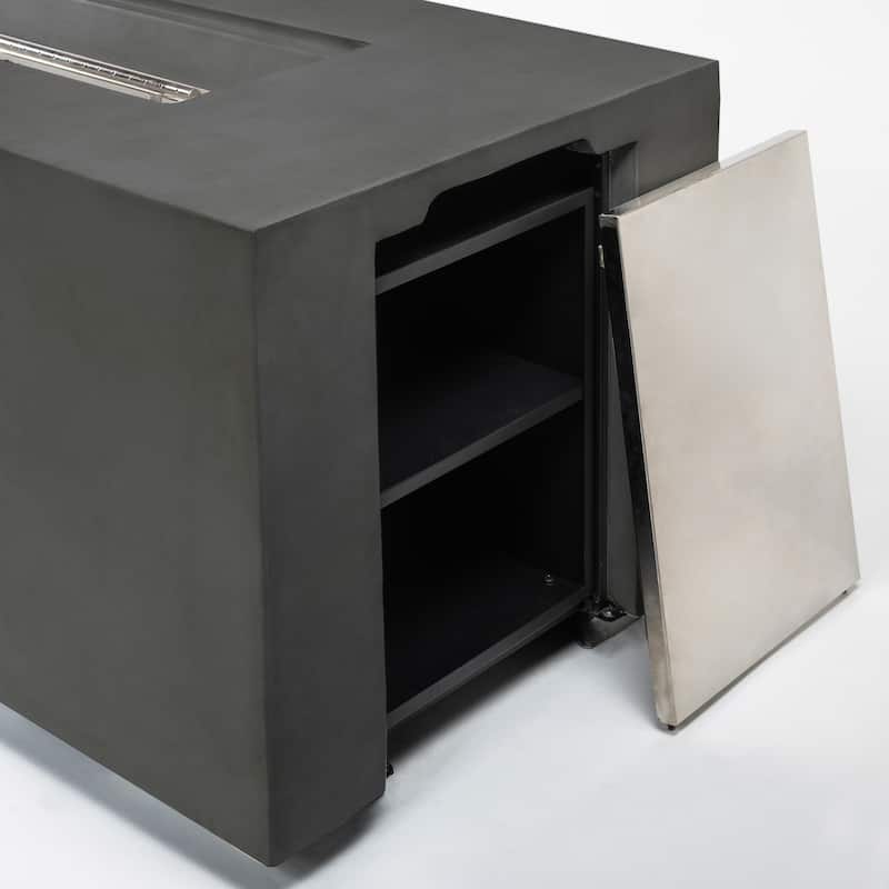 70inch Concrete Large Fire Pit Table