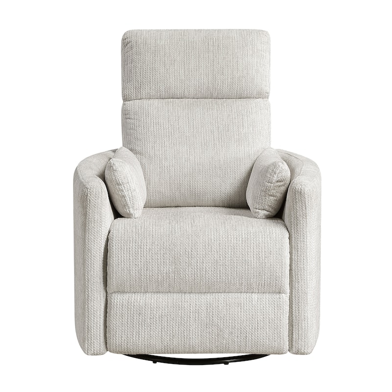 Abbeville 33" Microfiber Manual Swivel Glider Reclining Chair