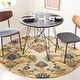 preview thumbnail 17 of 121, SAFAVIEH Fiorello Handmade Blossom French Country Wool Area Rug 4' Round - Gold/Multi - Round