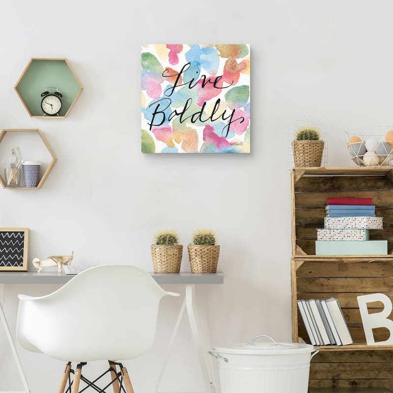 Live Boldly by Anne Tavoletti Canvas Art Print