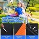 preview thumbnail 6 of 7, Hapfan 440lbs Kids Swing Sets for Backyard with 3 Swings, Outdoor Metal Swingset