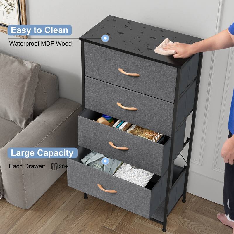 5 Drawers Vertical Dresser Storage Tower Organizer Unit for Bedroom