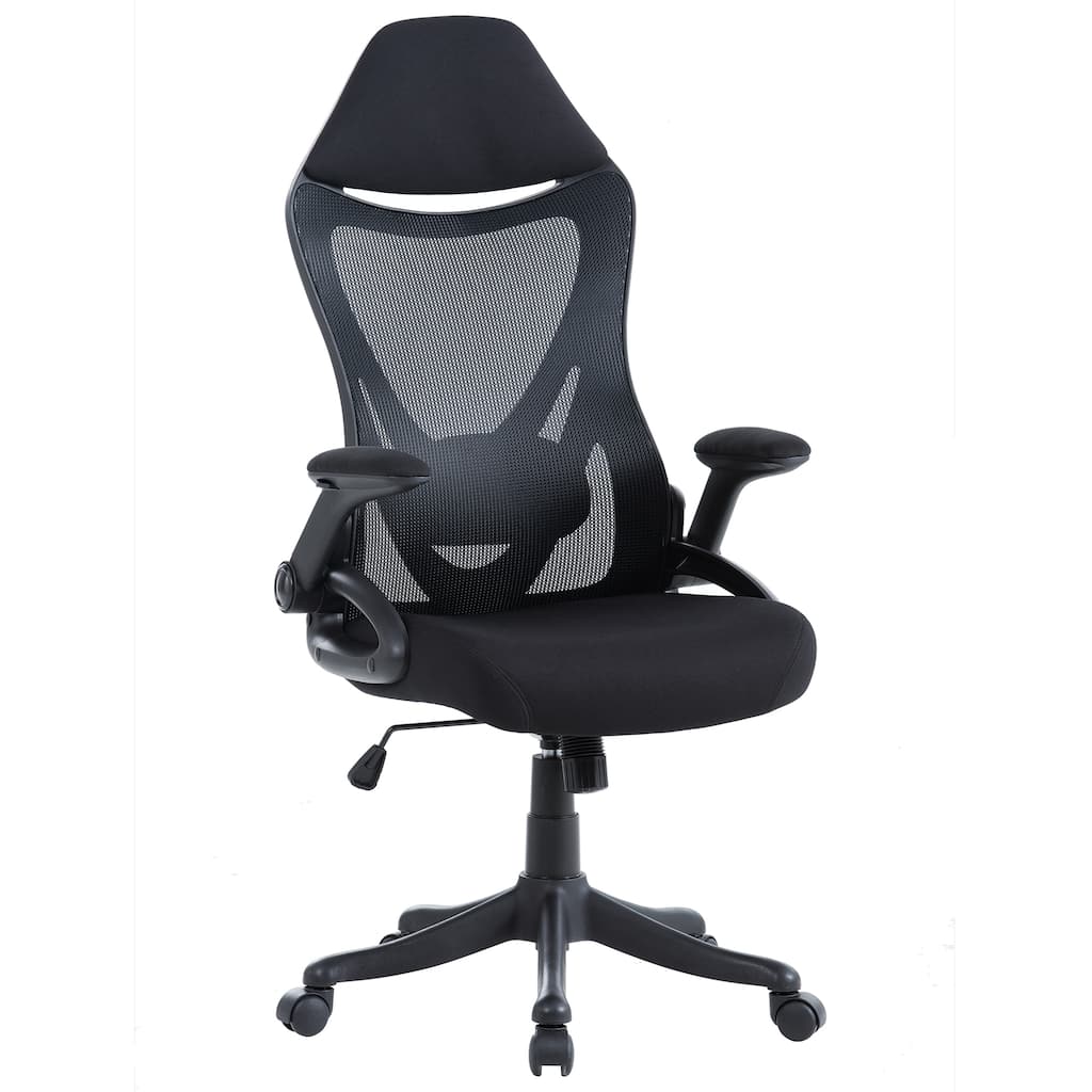 Ergonomic Mesh High Back Office Chair, Modern Computer Chair with Height and Handle Adjustable, Sliding Seat, for Home/Office
