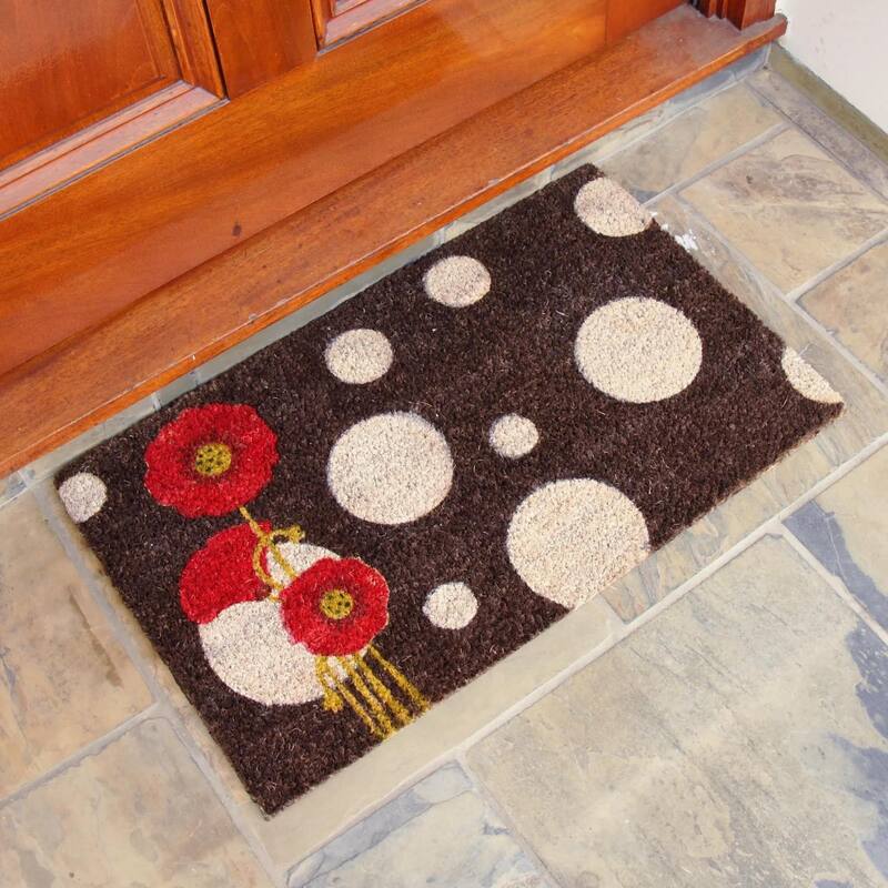 Rubber-Cal Welcome "Floral Door Mat" Kit - 18" x 30" - 3 Doormats