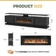 preview thumbnail 52 of 97, 70"/80" Modern Fireplace TV Stand with 36" Electric Fireplace