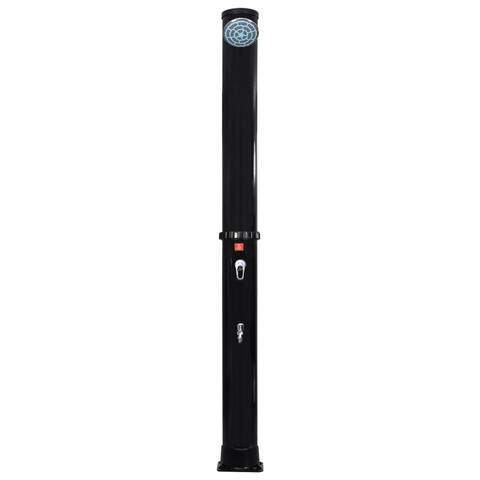 Outdoor Solar Shower with Shower Head and Faucet 10.6 gal Black