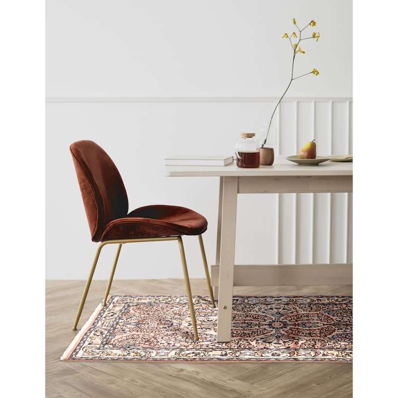 ECARPETGALLERY Hand-knotted Kayseri Copper Wool Rug - 2'0 x 5'6