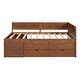 preview thumbnail 26 of 31, Full Size Daybed with Drawers and Shelves Storage Bed Frame
