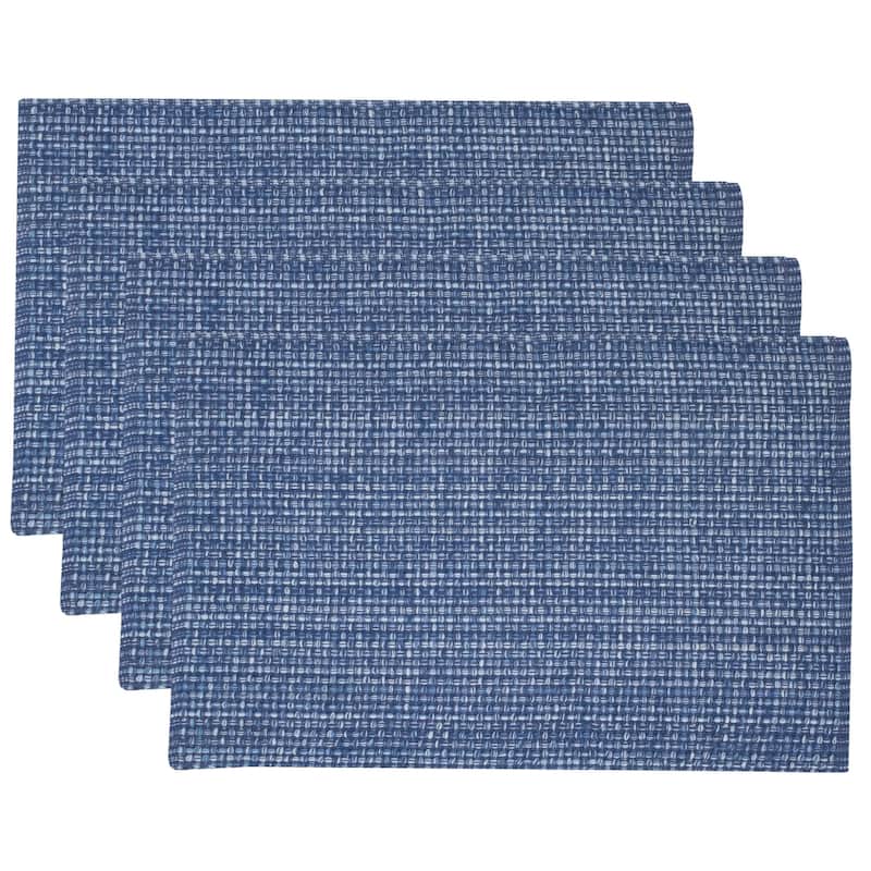 Sweet Home Collection Two Tone Cotton Woven 13x19 Placemats