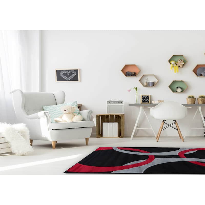 Miglena Contemporary Geometric Area Rug