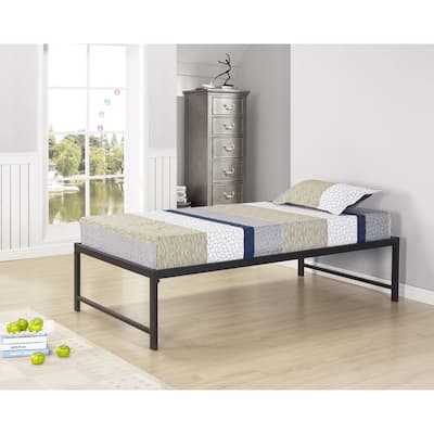 Black Metal Twin Size Platform Daybed Bed Frame.