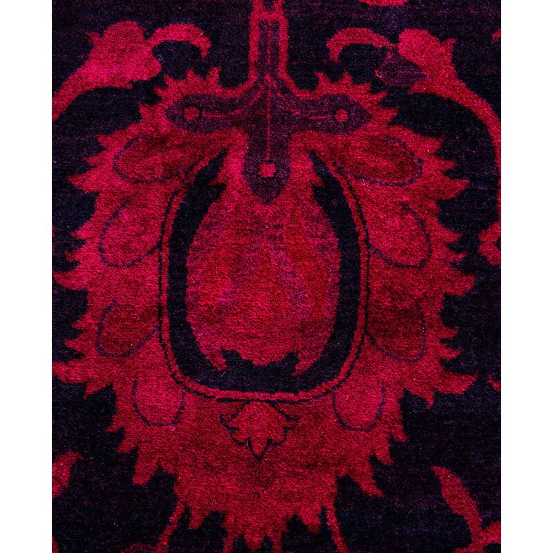 Overdyed One-of-a-Kind Hand-Knotted Area Rug - Purple - 9' 2" x 12' 5"