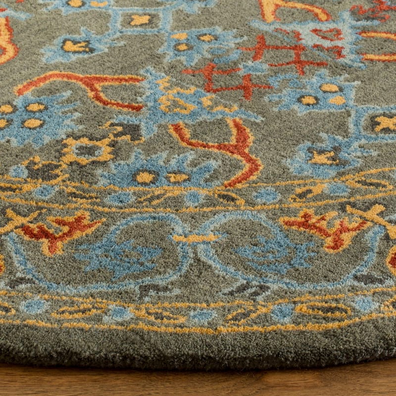 SAFAVIEH Handmade Heritage Ikat Pendant Traditional Oriental Wool Rug