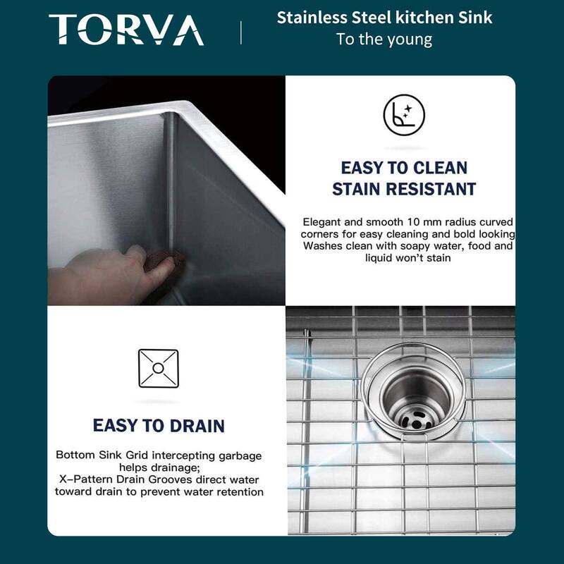 Drop-in Kitchen Sink- Stainless Steel- Single Bowl