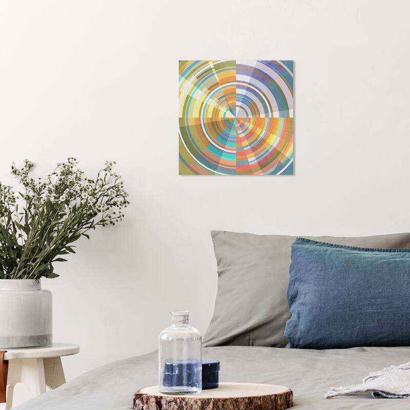 Wynwood Studio Canvas Abstract Swirling Passage Blue and Modern & Contemporary Wall Art Canvas Print - 12 x 12