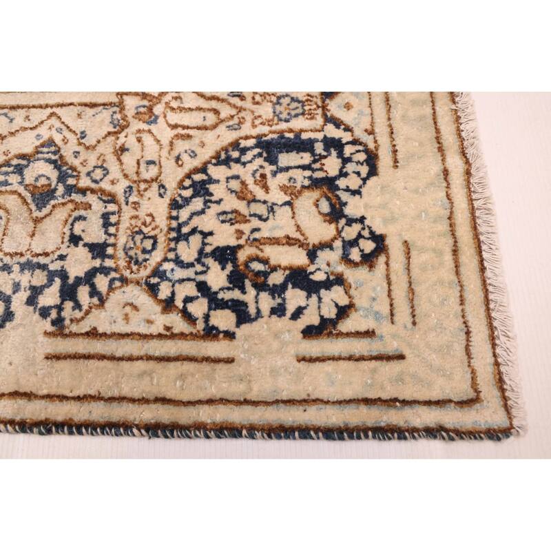 ECARPETGALLERY Hand-knotted Antalya Vintage Navy Wool Rug - 8'9 x 11'11