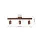 preview thumbnail 19 of 33, 4-Light Walnut Wood Grain Adjustable Linear Track Light 39.4in