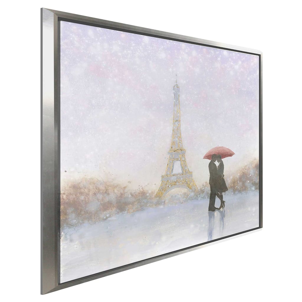 "Eiffel Romance" Print on Floating Canvas