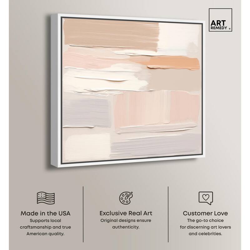Roseate Cream Tones III Canvas by Art Remedy