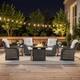 Option Brown Wicker Beige Cushion