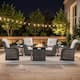 Option Brown Wicker Beige Cushion