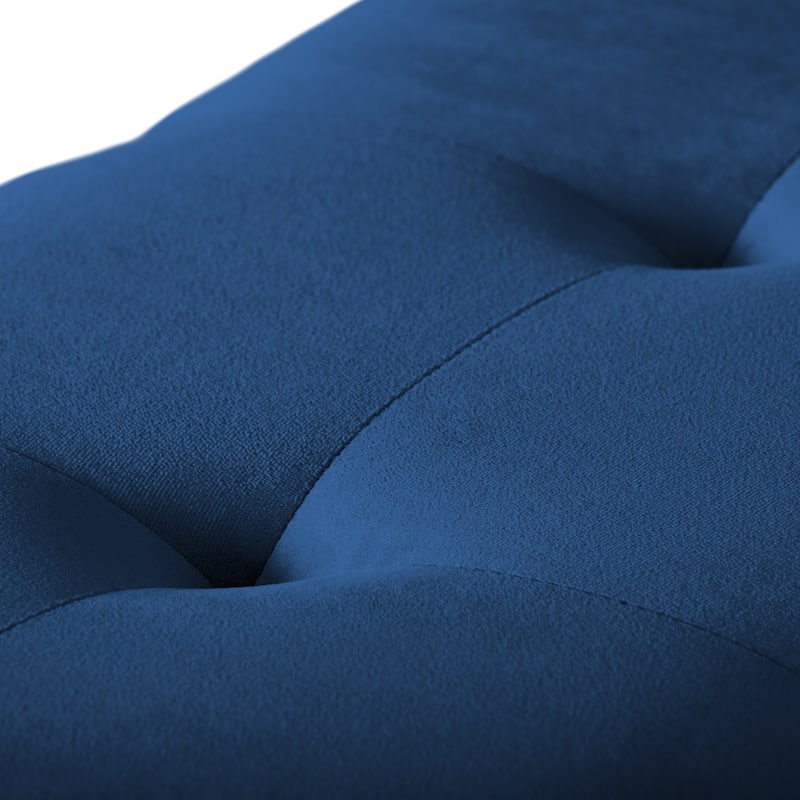 Velvet Storage Ottoman
