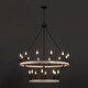preview thumbnail 34 of 80, Acroma 20-light 40In Farmhouse Wagon Wheel Chandelier