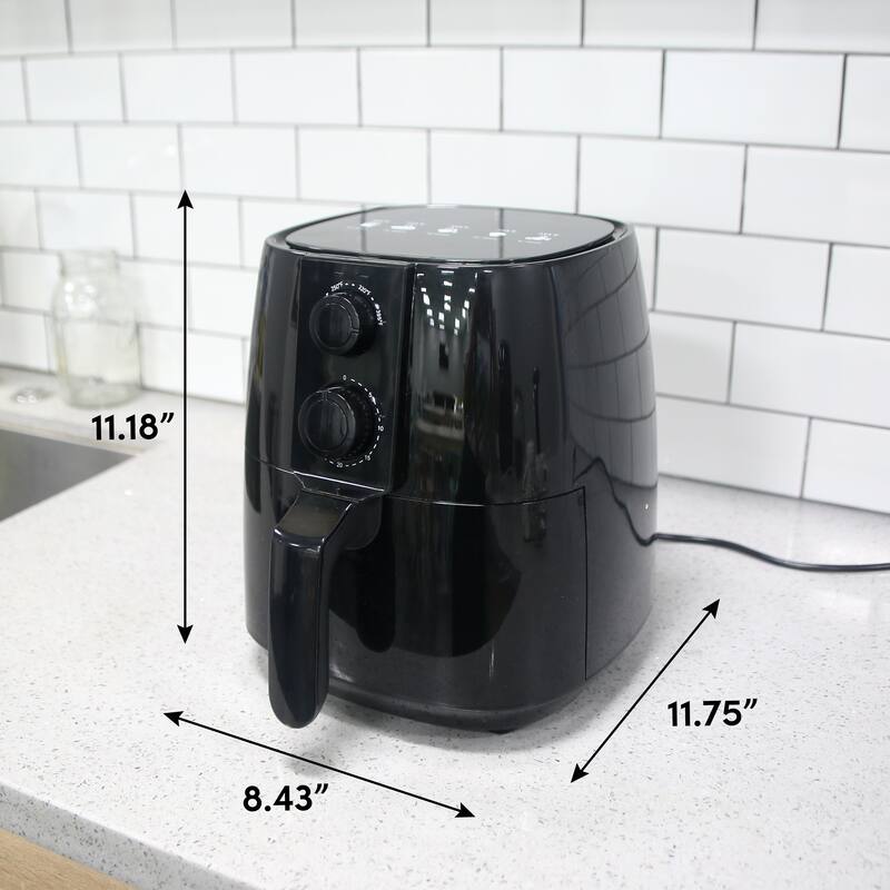 Elite Gourmet 4 Qt. Air Fryer Black
