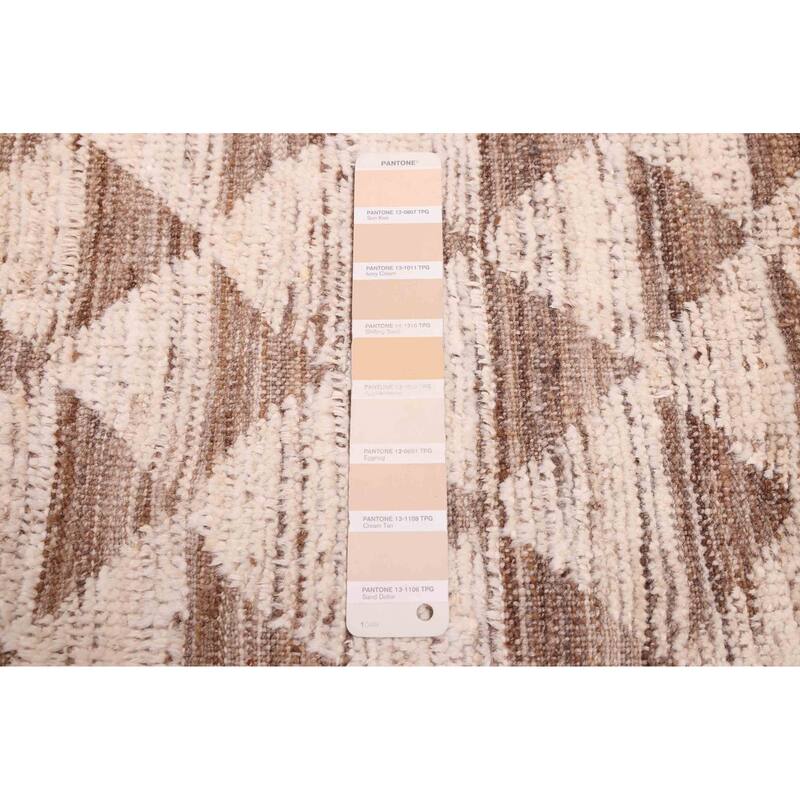 ECARPETGALLERY Hand-knotted Pak Finest Marrakesh Ivory Wool Rug - 9'7 x 11'5