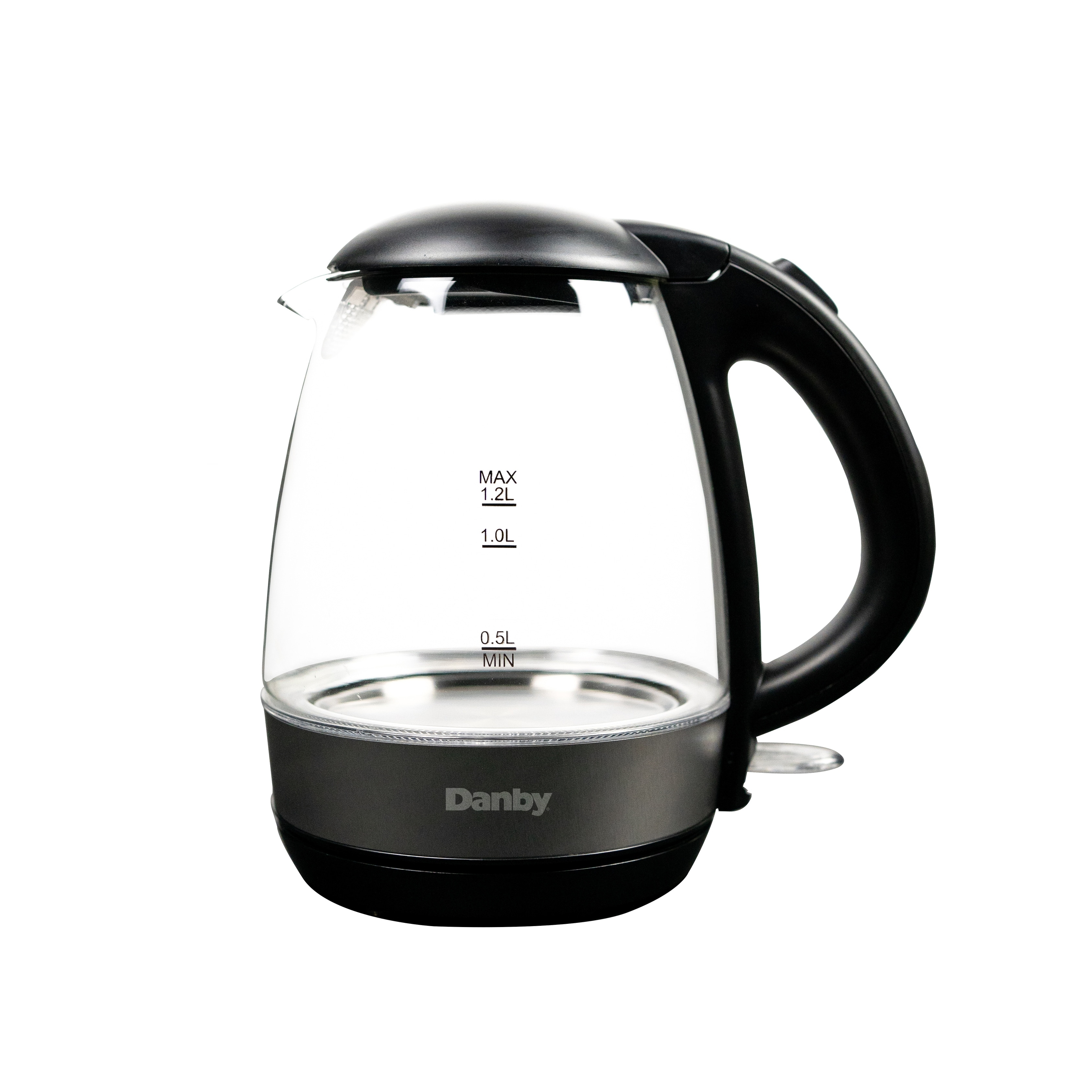 2L Glass Electric Kettle Stainless Steel Tea Kettle White W/ 18