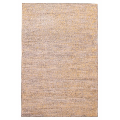 ECARPETGALLERY Hand-knotted Loreto Grey Silk Rug - 5'10 x 8'8