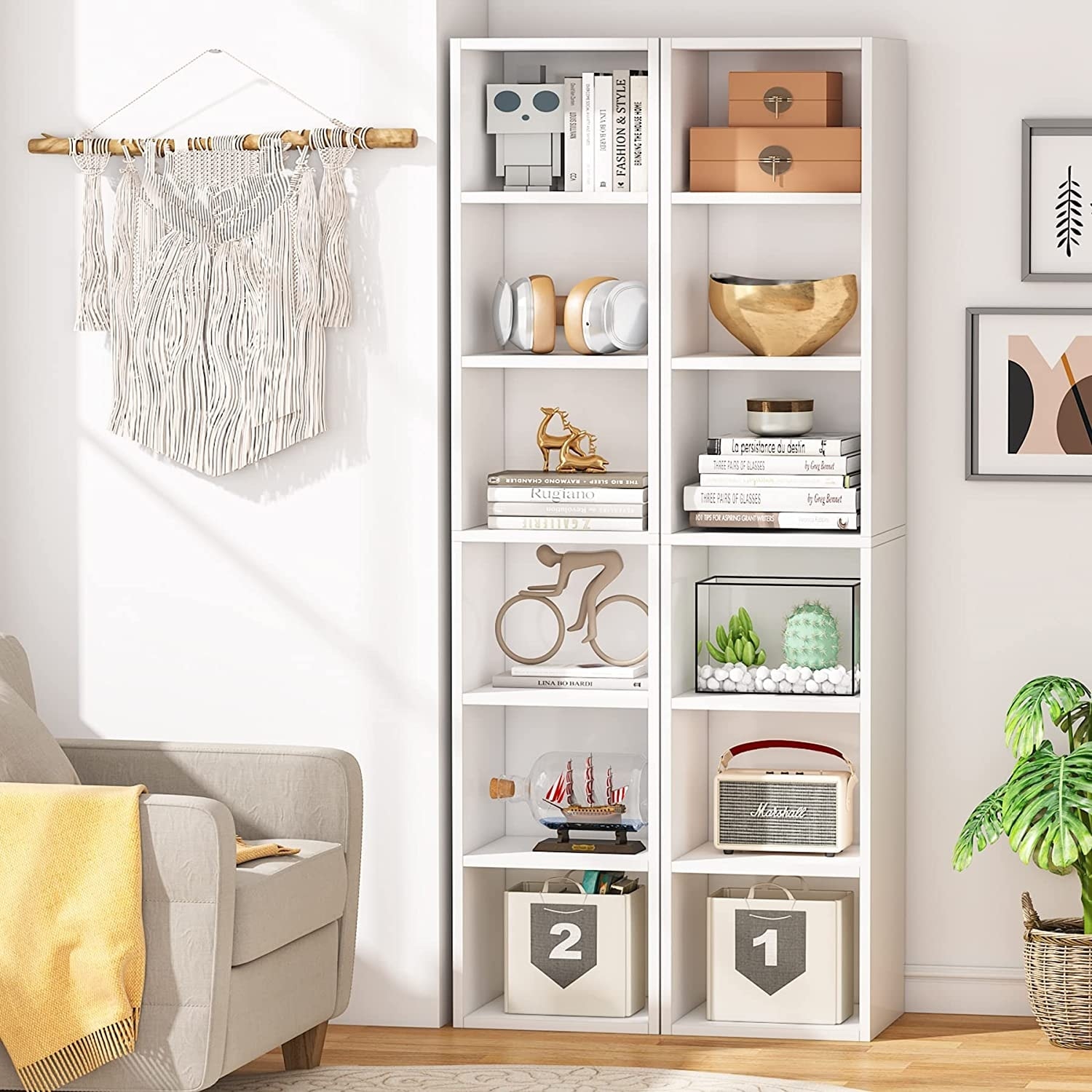 Tall shop cube bookshelf