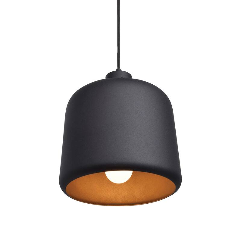 Access Lighting Nostalgia Single Light 10" Wide Mini Pendant - Matte Black