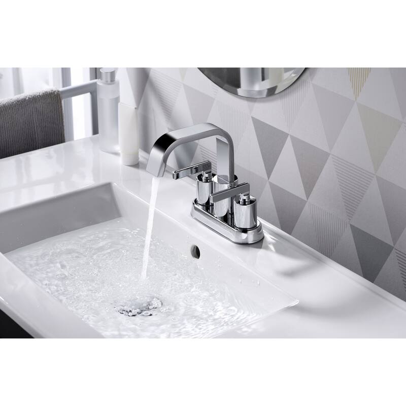 Ultra Faucets Ardua Collection Two-Handle 4" Centerset Lavatory Faucet