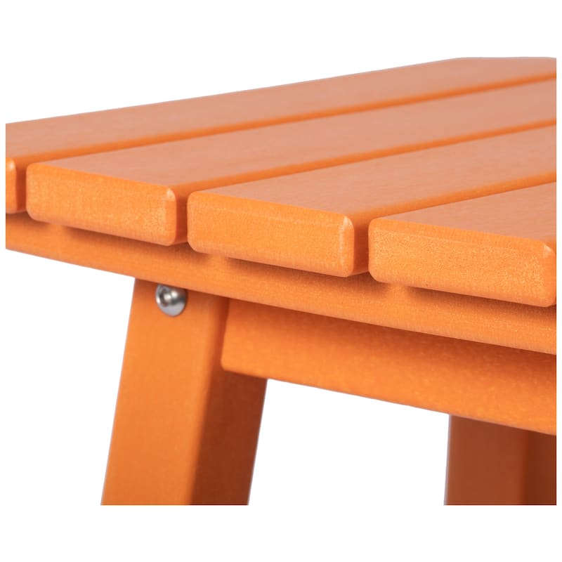 Polytrends Laguna Hdpe All Weather Outdoor Patio 29" Square Bar Stool (Set Of 2)